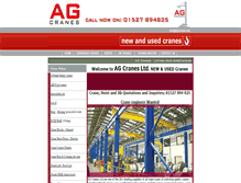Tablet Screenshot of agcranes.com